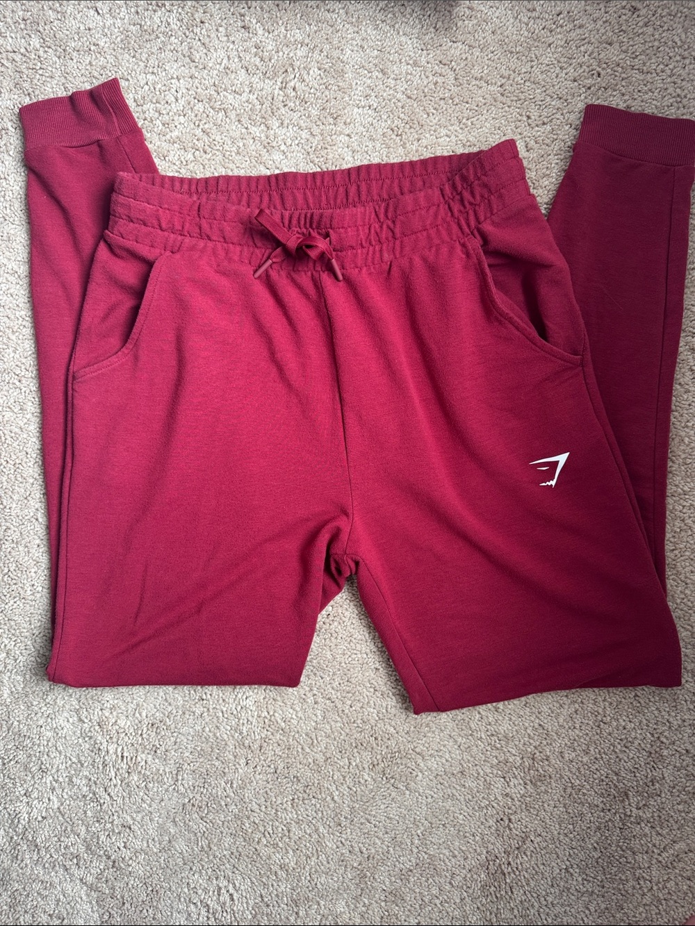 Gymshark Women’s Maroon Drawstring Joggers